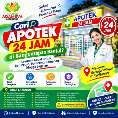 Cari Apotek 24 Jam di Banguntapan Bantul? Layanan Cepat & Dekat